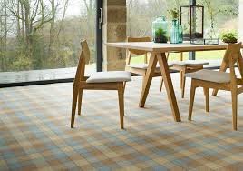 patterned tartan carpet